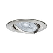 Runder Einbaustrahler aus gebürstetem Edelstahl mit verstellbarem LED-Licht für moderne Raumbeleuchtung