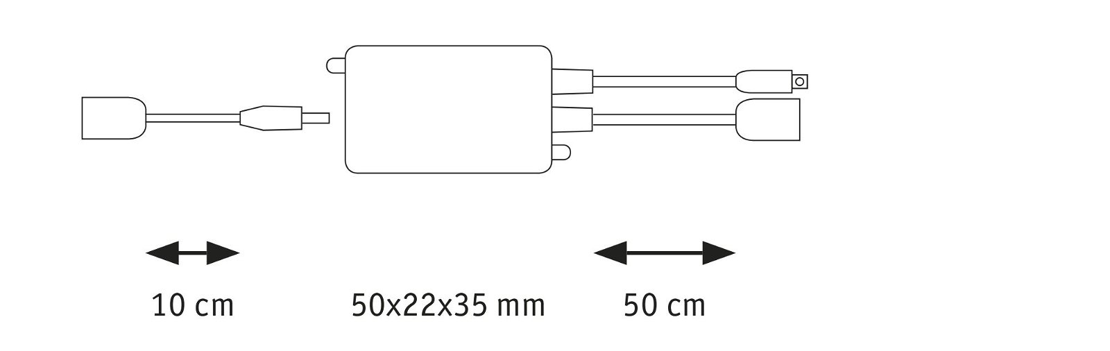 MaxLED Controller RGBW inkl. IR-Remote DC 24V max. 144W Weiß