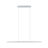 Minimalistische weiße LED-Pendelleuchte aus Metall mit schlankem Design für moderne Innenräume