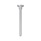 Silver metal ceiling pendant for modern LED lights, minimalist design ideal for living spaces