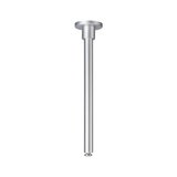 Silver metal ceiling pendant for modern LED lights, minimalist design ideal for living spaces