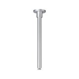 Zilverkleurige metalen plafondpendel voor moderne LED-verlichting, minimalistisch ontwerp voor woonruimtes