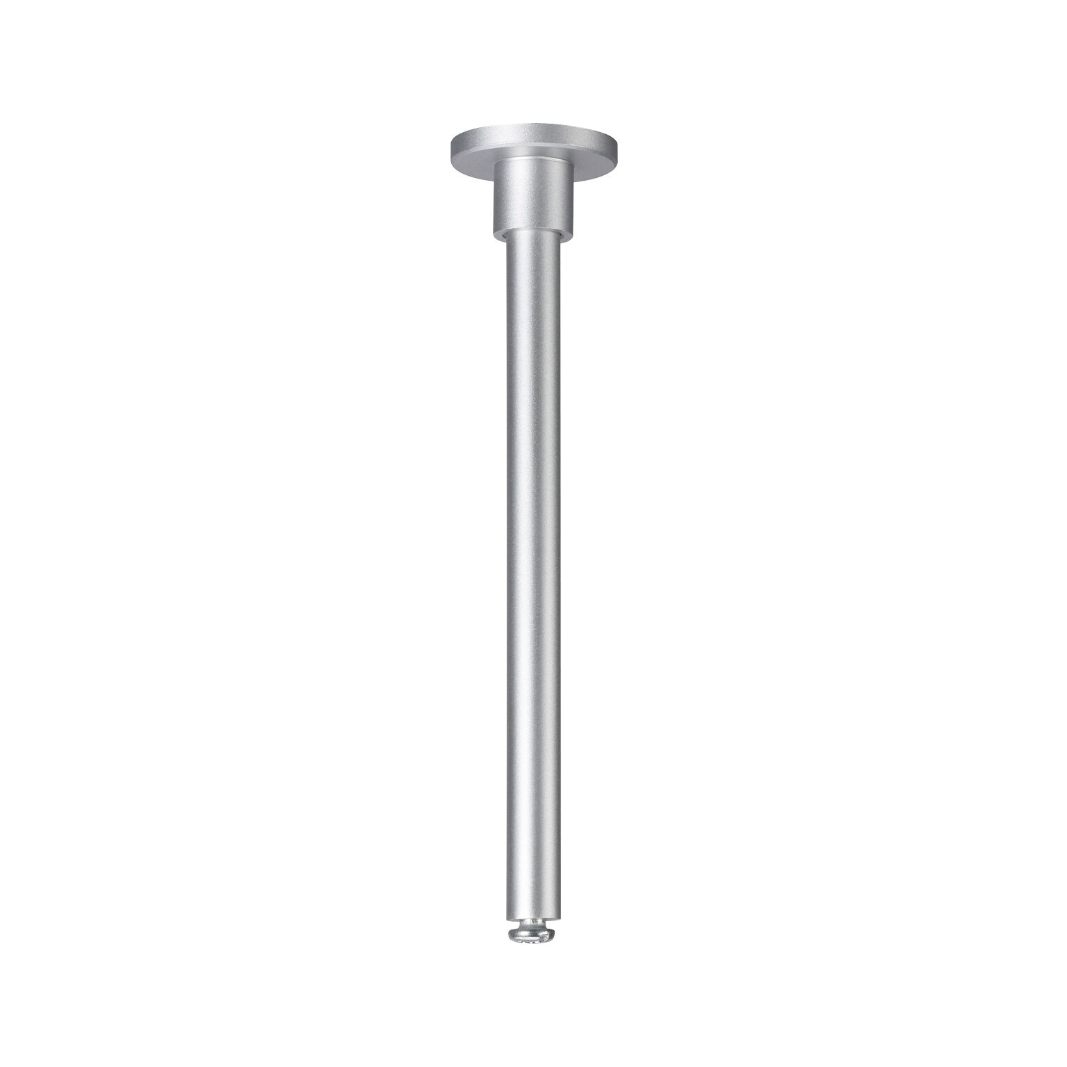 URail Zubehör Schienenabhängung 105mm Chrom matt Silberner Deckenpendel aus Metall für moderne LED-Leuchten, minimalistisches Design für Wohnräume