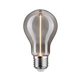 LED light bulb with smoked glass and E27 base for energy-efficient lighting