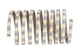 Flexibler LED-Lichtstreifen mit warmweißen LEDs und selbstklebender Rückseite für vielseitige Beleuchtung.