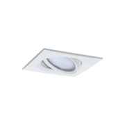 Weißer quadratischer Einbaustrahler aus Kunststoff mit schwenkbarem LED-Licht für moderne Innenbeleuchtung