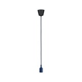 Support de câble de suspension bleu en métal avec fixation au plafond noire pour éclairage LED