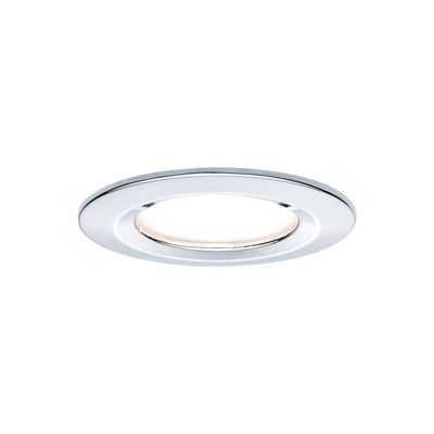 Spot LED encastré rond avec cadre blanc en métal pour éclairage intérieur moderne