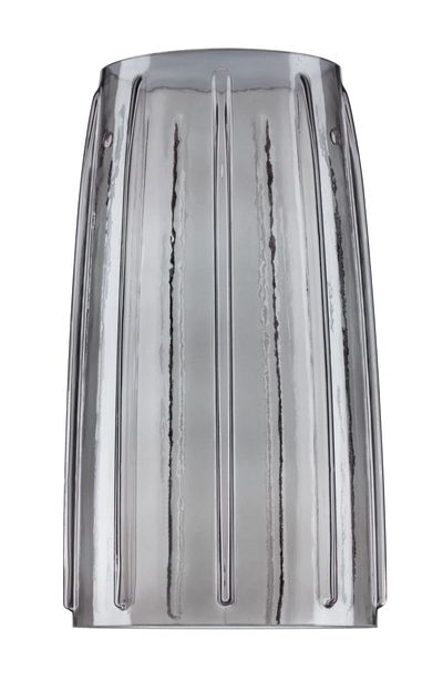 Transparante grijze glazen lampenkap met verticale groeven voor moderne LED-verlichting