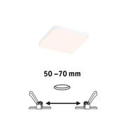 Quadratische weiße LED-Deckenleuchte mit flachem Design für moderne Innenbeleuchtung