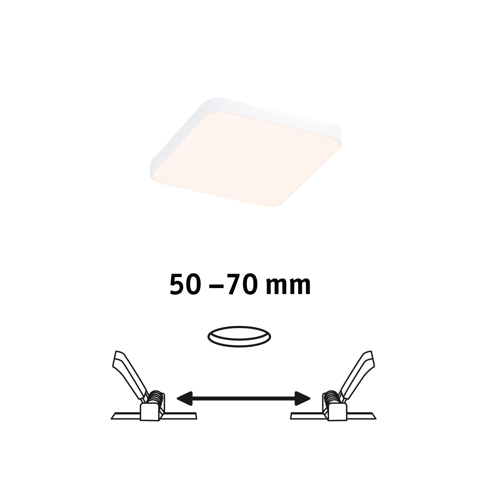 Quadratische weiße LED-Deckenleuchte mit flachem Design für moderne Innenbeleuchtung