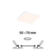 Quadratische weiße LED-Deckenleuchte mit flachem Design für moderne Innenbeleuchtung