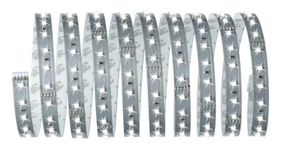 Flexibele witte LED-strip met 24V voeding voor moderne verlichting en decoratie.