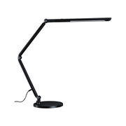 Schwarze LED-Schreibtischlampe aus Metall mit verstellbarem Arm für modernes Arbeitslicht