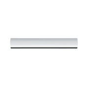 Modern white metal LED wall light with clear light line for indoor lighting