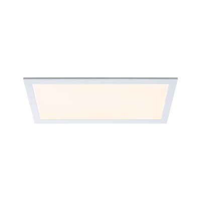 Rechthoekige witte LED-plafondlamp met warm wit licht voor moderne interieurs