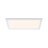 Rechthoekige witte LED-plafondlamp met warm wit licht voor moderne interieurs