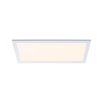 Plafonnier LED rectangulaire blanc avec lumière blanc chaud pour intérieurs modernes