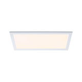 Rechteckige weiße LED-Deckenleuchte mit warmweißem Licht für moderne Innenräume