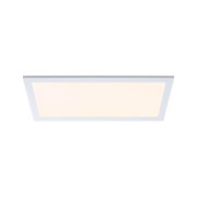 Plafonnier LED rectangulaire blanc avec lumière blanc chaud pour intérieurs modernes