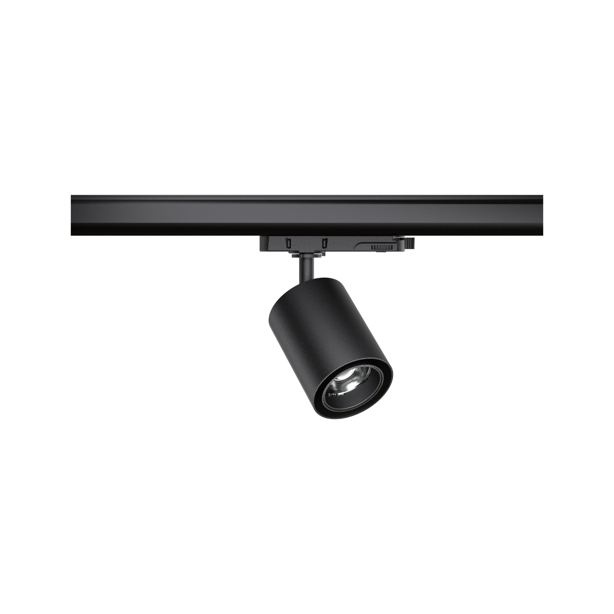 Spot LED noir en métal sur rail pour un éclairage intérieur flexible et moderne