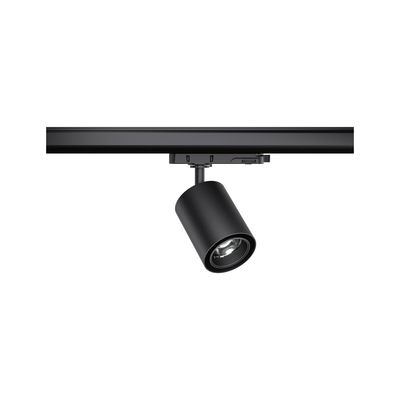 Spot LED noir en métal sur rail pour un éclairage intérieur flexible et moderne