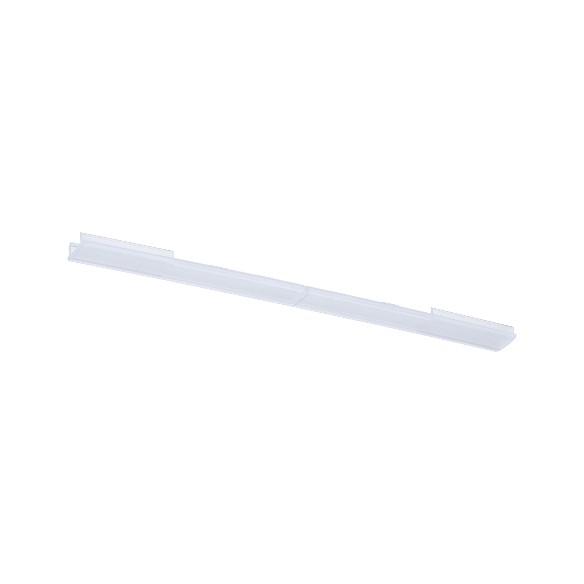 Clear plastic diffuser for LED light strips, slim design for modern lighting solutions
