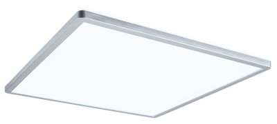 Flaches quadratisches LED-Panel mit silbernem Aluminiumrahmen für moderne Raumbeleuchtung