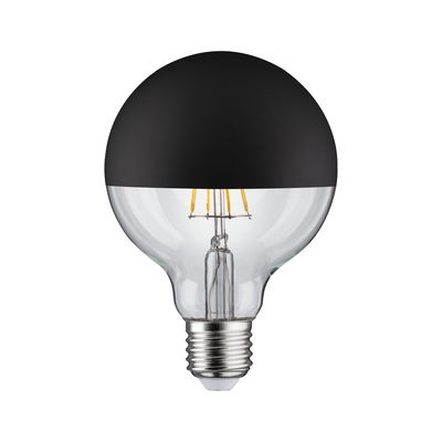 Ampoule LED avec revêtement noir mat sur le dessus, lampe économique pour éclairage intérieur