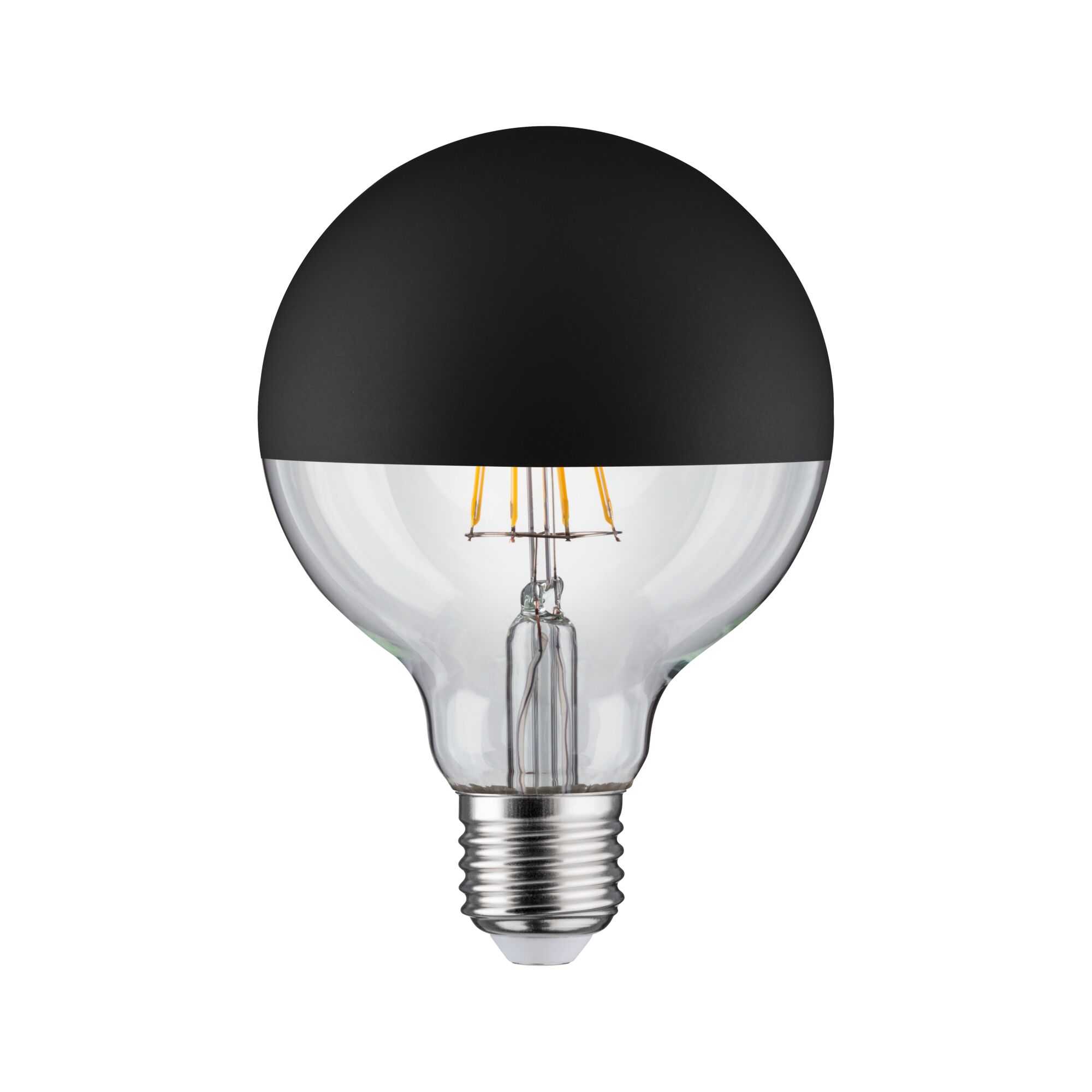 LED light bulb with black matte top coating, energy-saving lamp ideal for home lighting