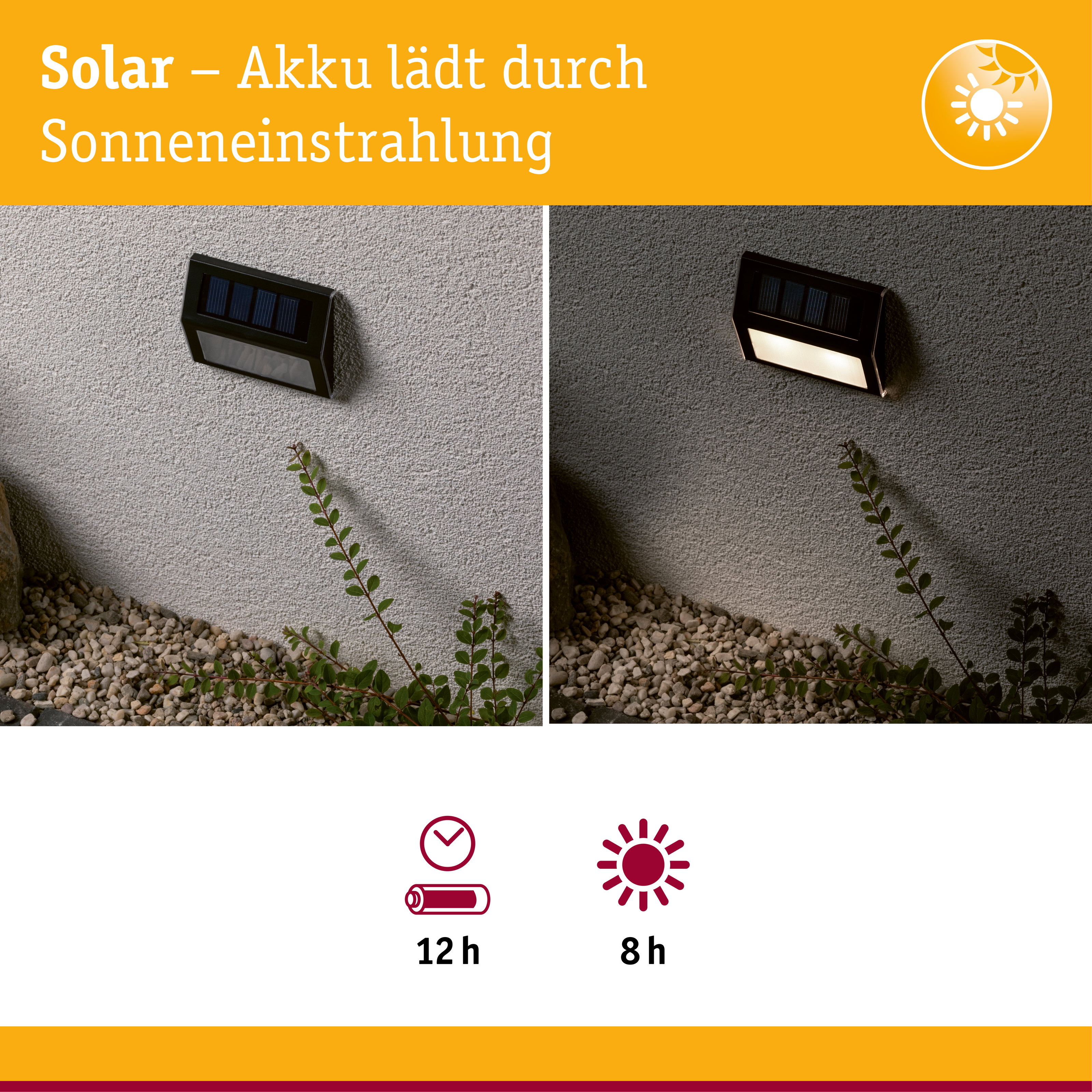 Solar LED Treppenleuchte Dayton IP44 3000K 2lm Anthrazit