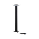 Black metal ceiling light with round diffuser and cable connector for modern indoor lighting solutions
