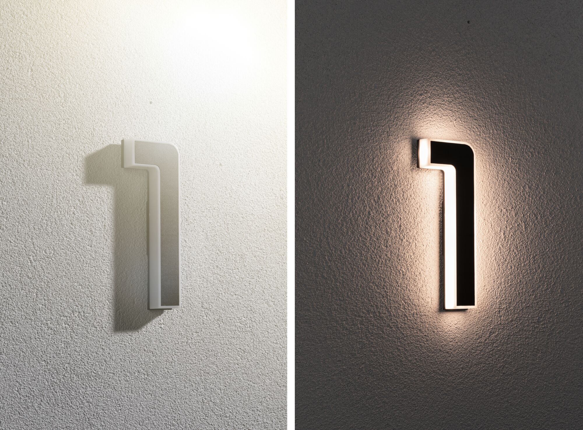 Modernes LED-Wandleuchte in Schwarz-Weiß mit indirekter Beleuchtung für stilvolle Innenräume