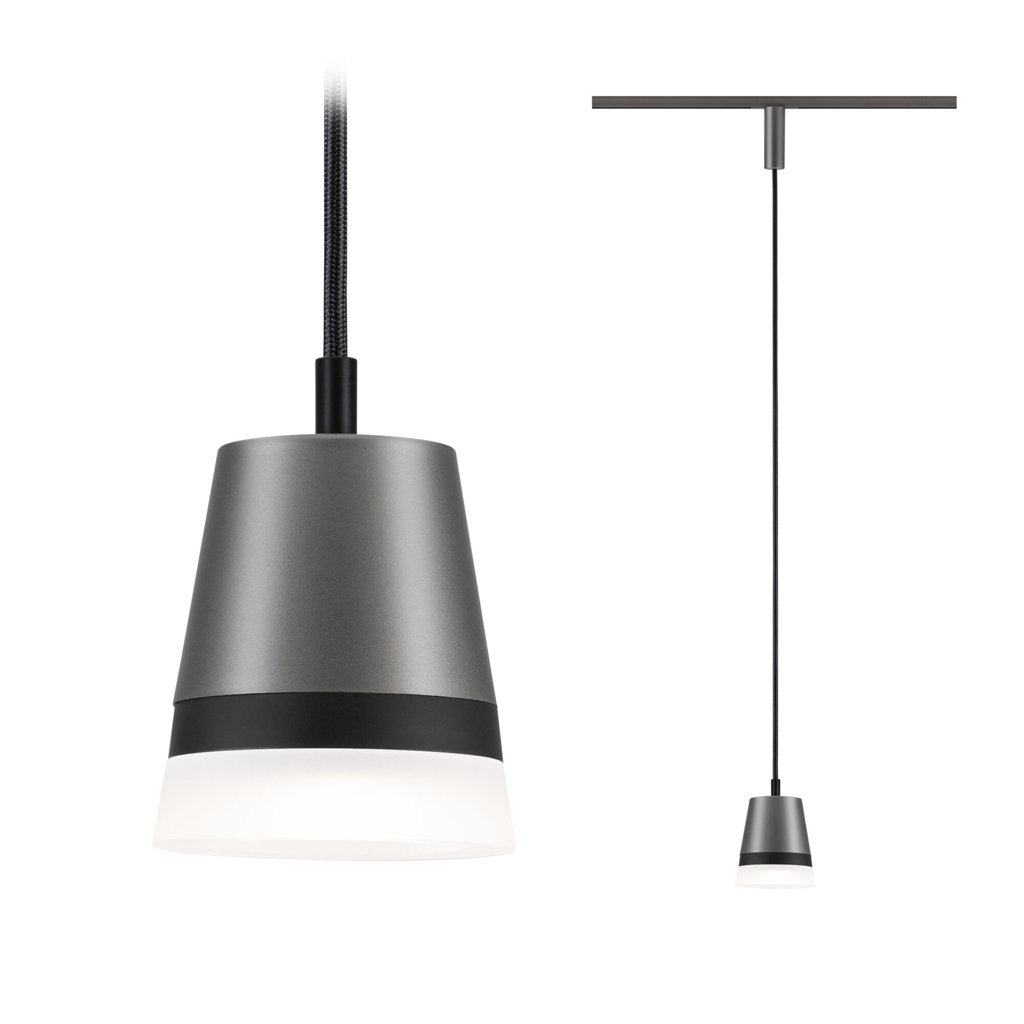URail Suspension Cone GU10 max. 10W gradable 230V Titanium