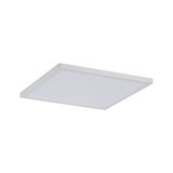 Flat square white LED ceiling light with diffused cover for modern room illumination