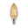 Vintage Edition Standard 230V LED Kerze E14 gedrehtes Glas 430lm 4,7W 2500K dimmbar Gold Vintage LED-Leuchtmittel in Flammenform mit gewelltem bernsteinfarbenem Glas und E14-Fassung