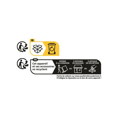 Instructies voor milieuvriendelijke verwijdering en terugname van apparaten en accessoires met recycling symbolen