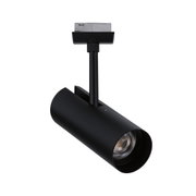 Spot LED noir en métal avec tête réglable pour éclairage intérieur moderne