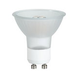 LED-Reflektorlampe mit GU10-Sockel in mattweißem Glas für energiesparende Beleuchtung