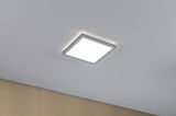 Square white LED ceiling light with aluminum frame for modern room lighting