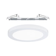 Rond wit LED-inbouwpaneel met metalen clipbevestigingen voor energiezuinige plafondverlichting