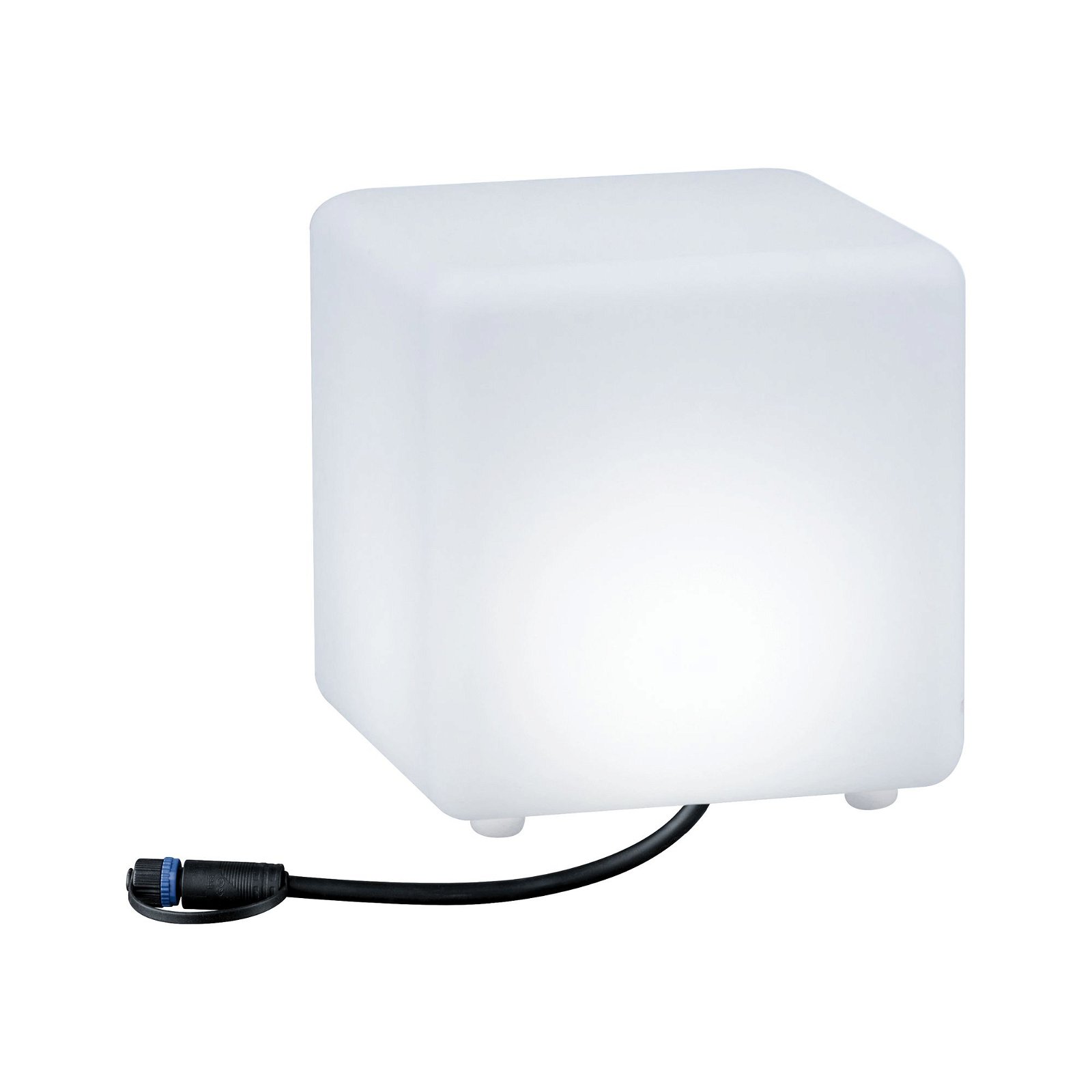Plug & Shine Objet lumineux LED Smart Home Zigbee 3.0 Cube IP65 RGBW+ 2,8W Blanc