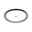 LED Ceiling luminaire 3-Step-Dim Zarina 2700K 3400lm 34W Anthracite dimmable Round ceiling light with white diffuser and grey felt edge, modern LED room lighting