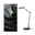 LED-skrivebordsarmatur Numis QI White Switch 1000lm 11W Sort Moderne sort LED-skrivebordslampe med touchpanel og trådløs oplader til smartphones