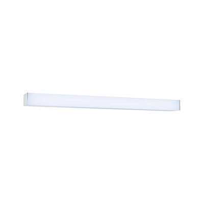 Schlanke LED-Wandleuchte in Weiß mit Aluminiumrahmen für moderne Innenbeleuchtung