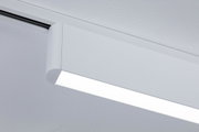 White metal LED ceiling light with modern design for energy-efficient room illumination