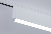 White metal LED ceiling light with modern design for energy-efficient room illumination