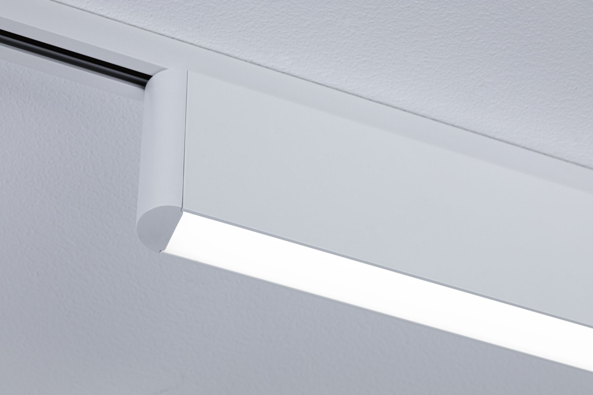 White metal LED ceiling light with modern design for energy-efficient room illumination