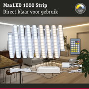 MaxLED 1000 LED-strip met instelbaar wit licht en afstandsbediening voor sfeerverlichting