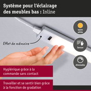 Éclairage LED blanc sous meuble avec capteur et fonction dimmable pour éclairage mobilier
